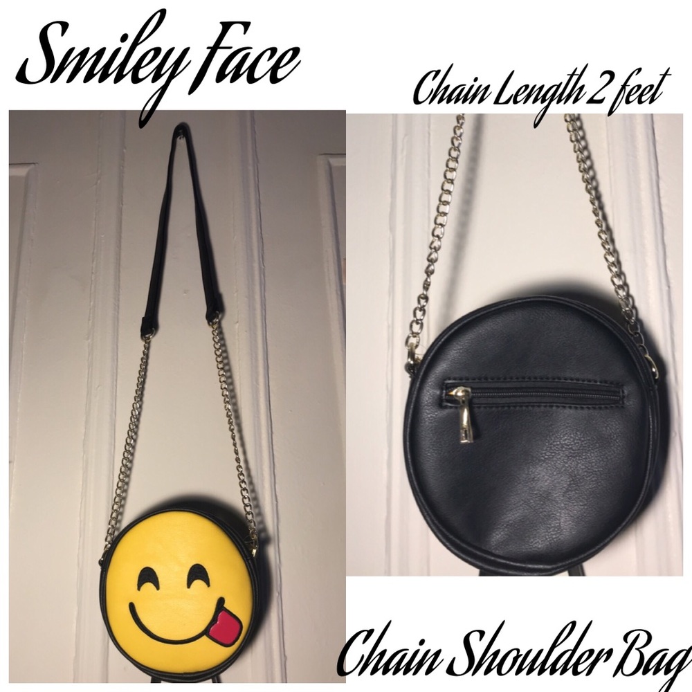 NWT Smiley Face with tongue 😋 Emoji Shoulder Bag